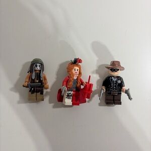 LEGO Minifigures The Lone Ranger Tonto Red Harrington Western Movie Lot